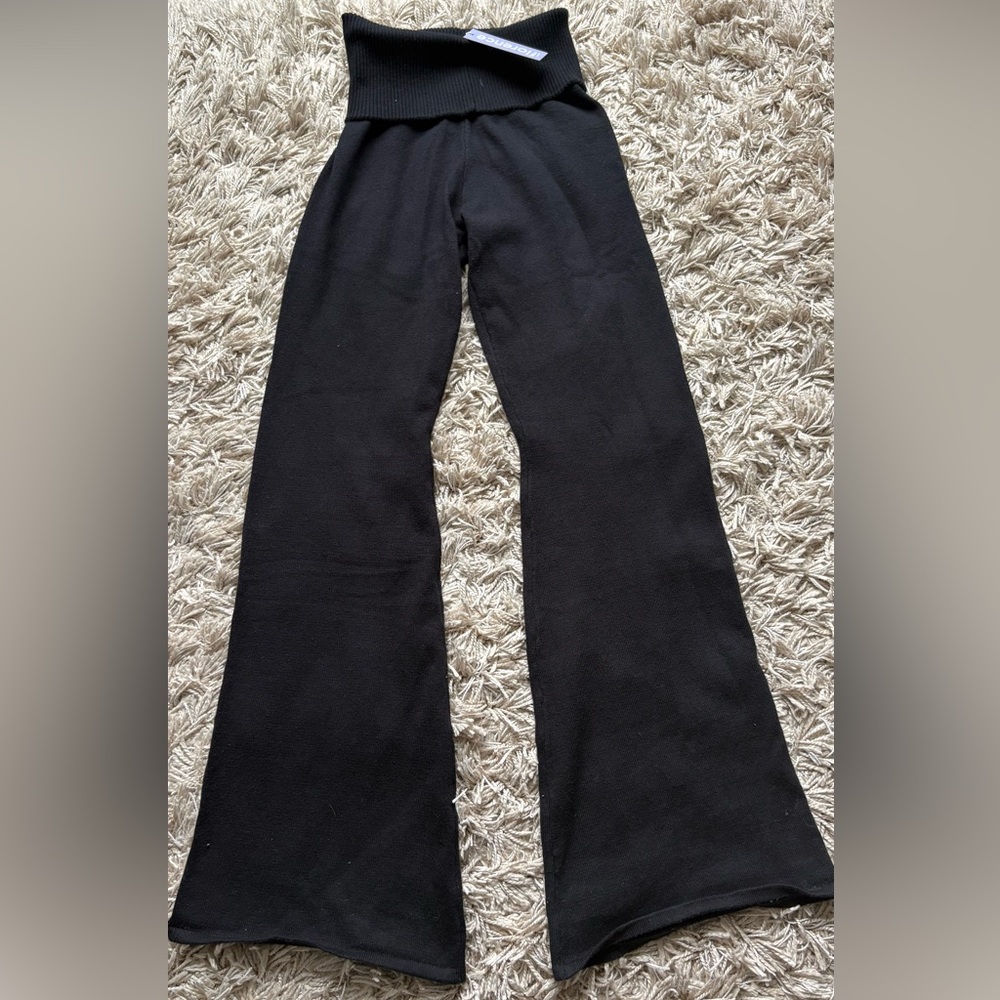 Wide Leg Foldover Pants